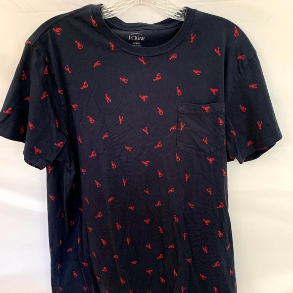 J. Crew Men's Crab Pocket Tee - Picture 1 of 3